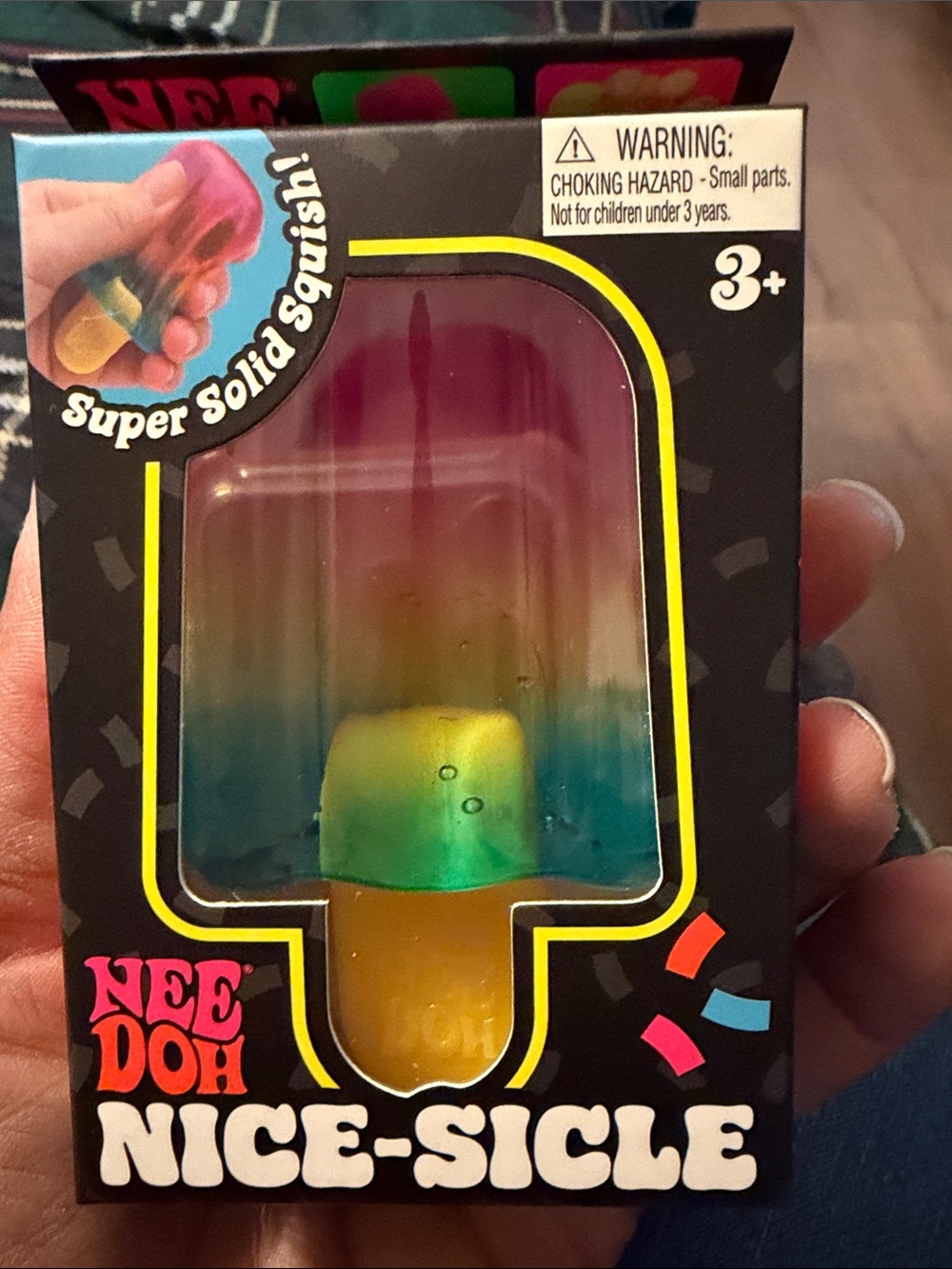 Nice-Sicle Kids Toy - Rainbow Squishy Popsicle needoh